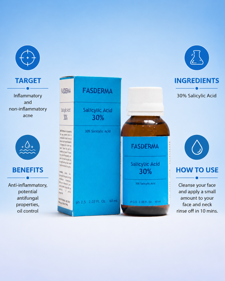 Salicylic Acid 30%, 60 ML ( Inflammatory & Non-Inflammatory Acne & Acne Scars )