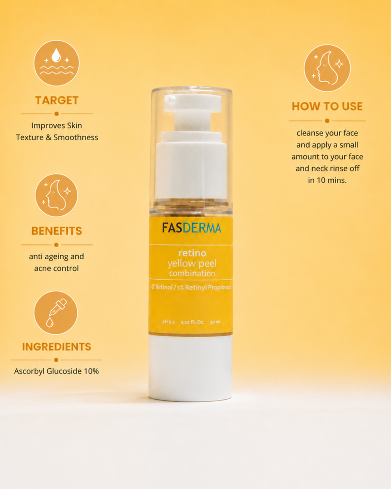 Retino Yellow Peel ( Age -Defying, Deep Pigmentation, Stretch Marks & Acne )