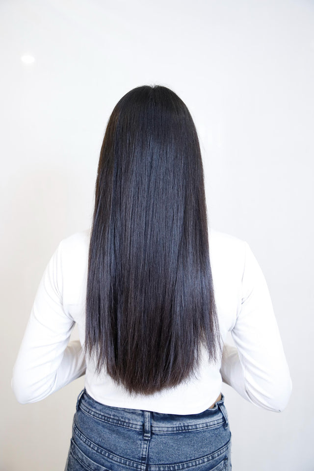 Ear-to-Ear Clip-In Volumizer | Wide Back Coverage 8" Weft | Remy Hair India