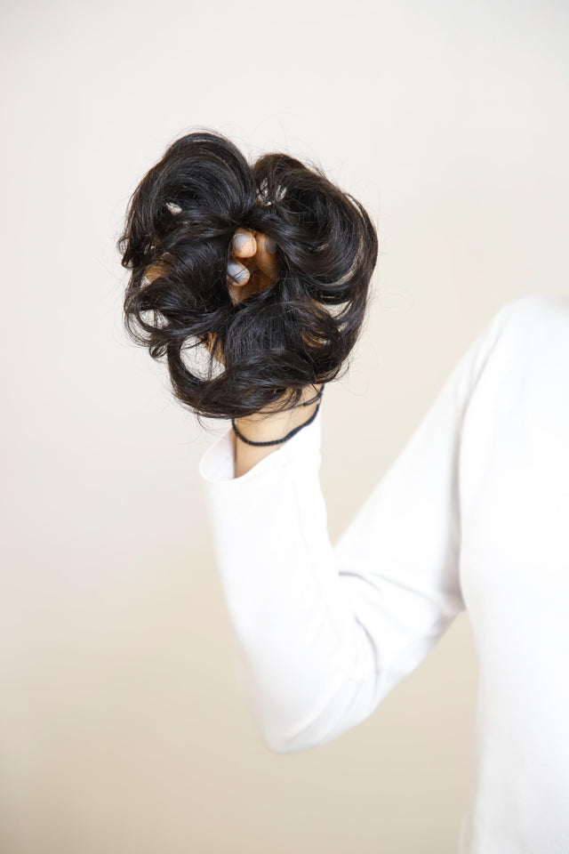 Messy Bun Scrunchie | Quick & Easy Clip-On for Instant Volume and Style