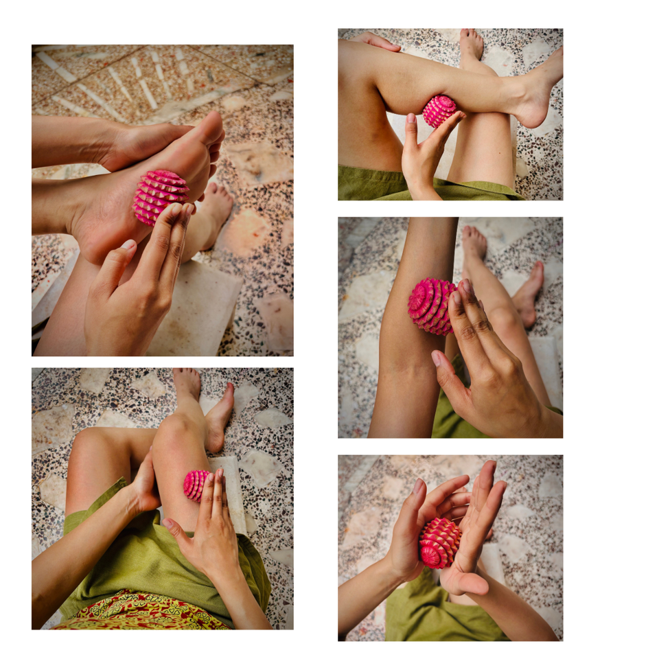 Wooden Reflexology Ball – Handmade Acupressure Massage Ball